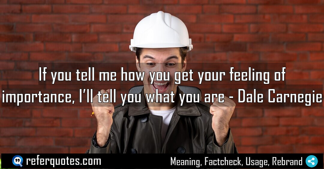 If you tell me how you get your Meaning Factcheck Usage