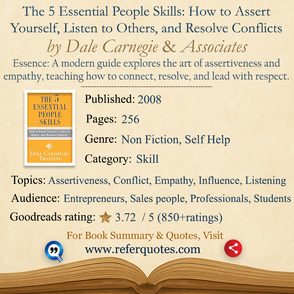 The 5 Essential People Skills Book Summary