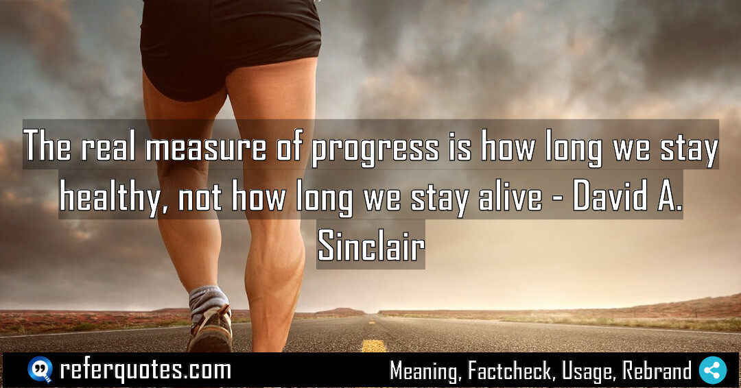 The real measure of progress is how long we stay healthy, not how long we stay alive