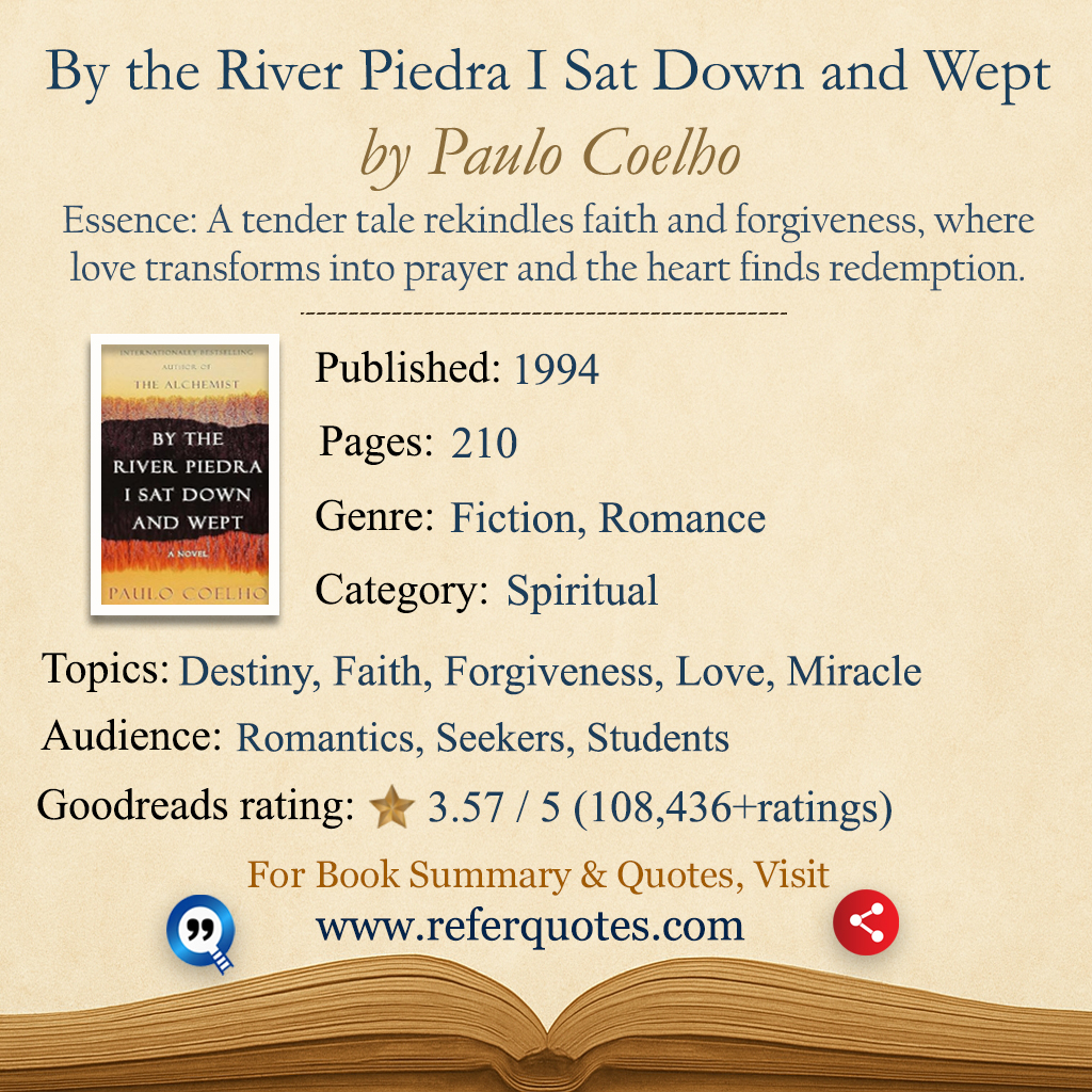 By the River Piedra I Sat Down and Wept Book Summary