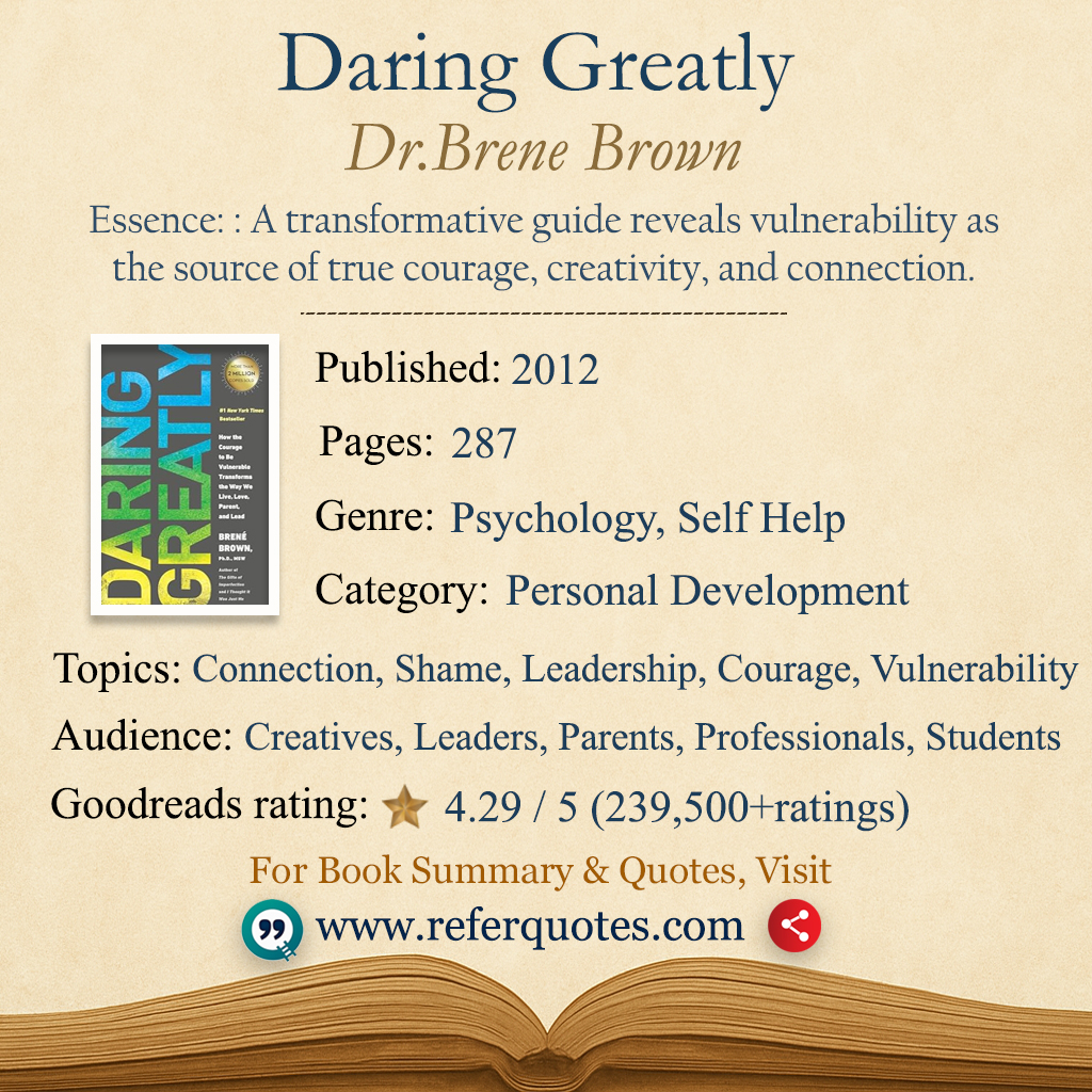 Daring Greatly Book Summary