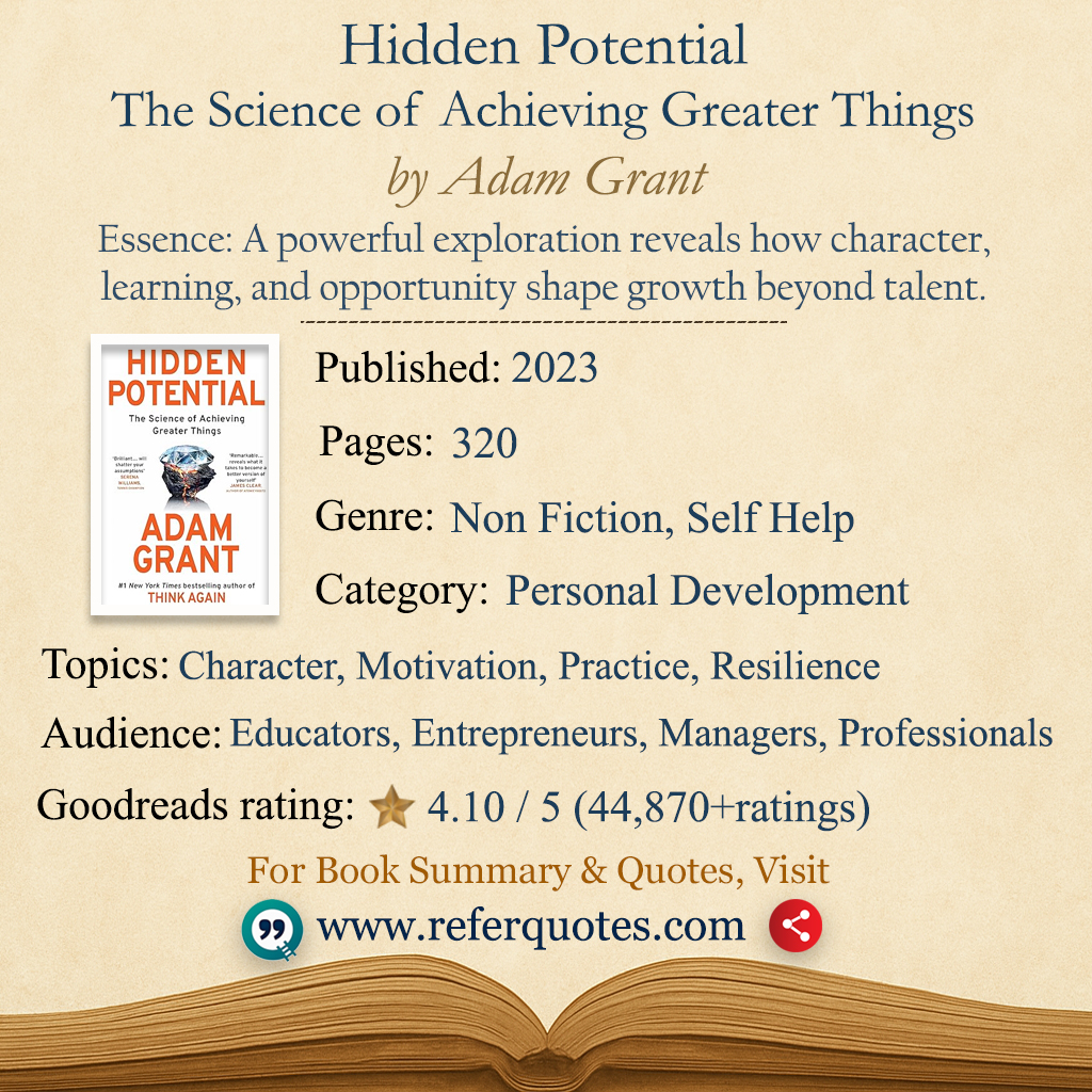 Hidden Potential Book Summary