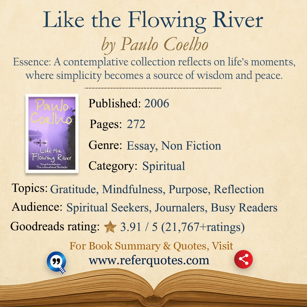 Like the Flowing River Book Summary