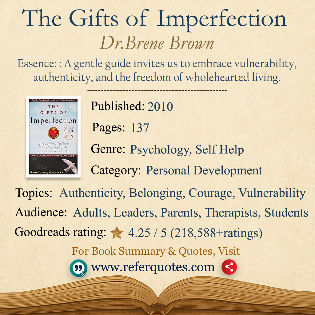 The Gifts of Imperfection Book Summary