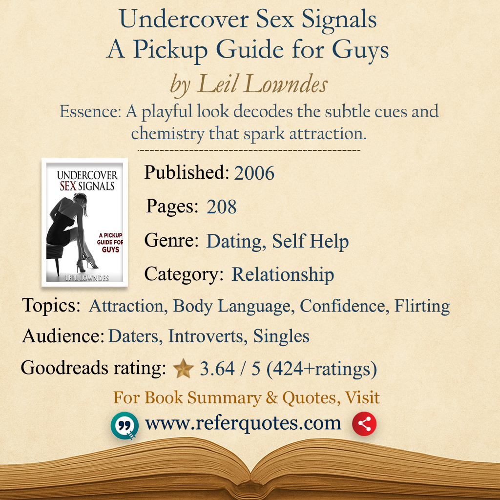 Undercover Sex Signals Book Summary