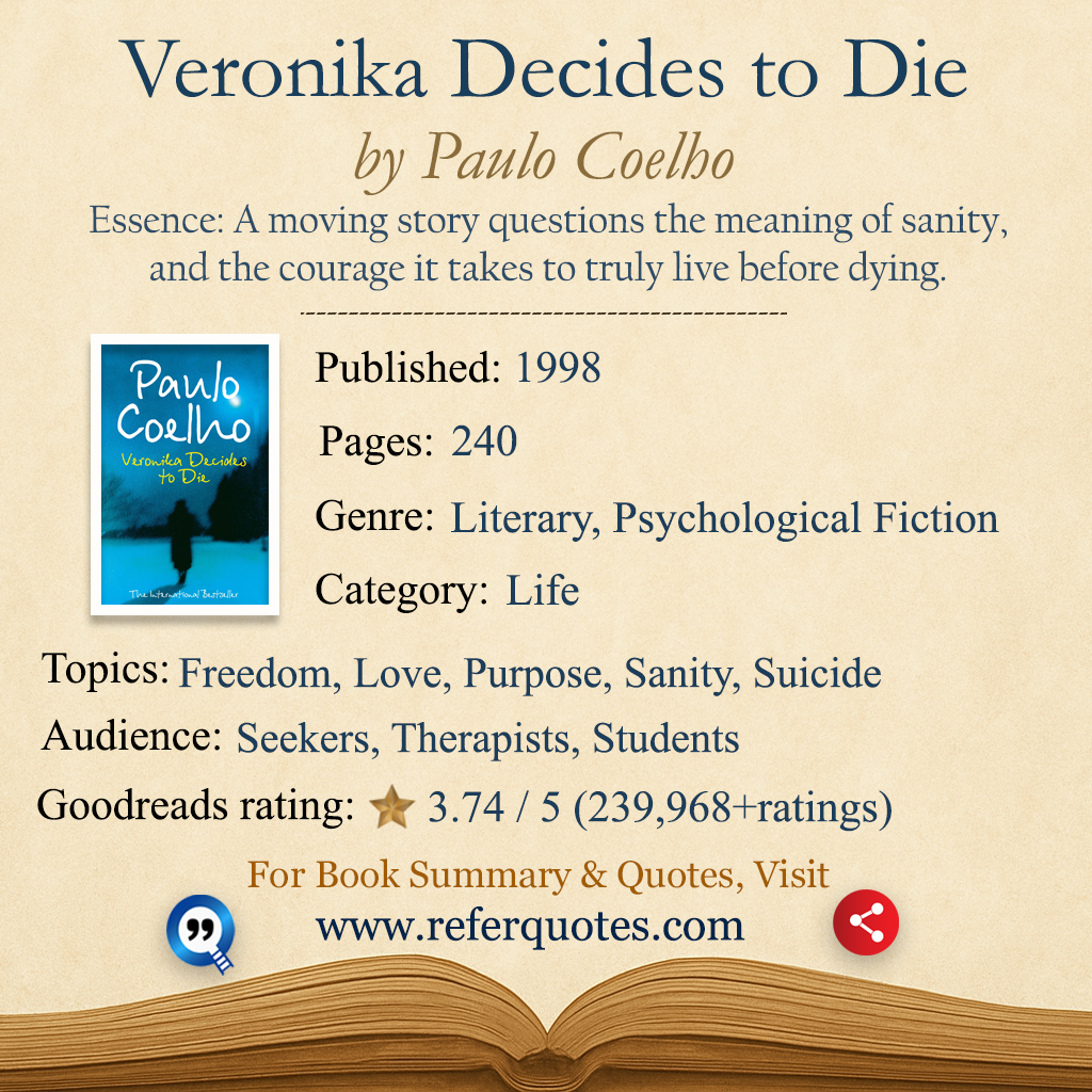 Veronika Decides to Die Book Summary